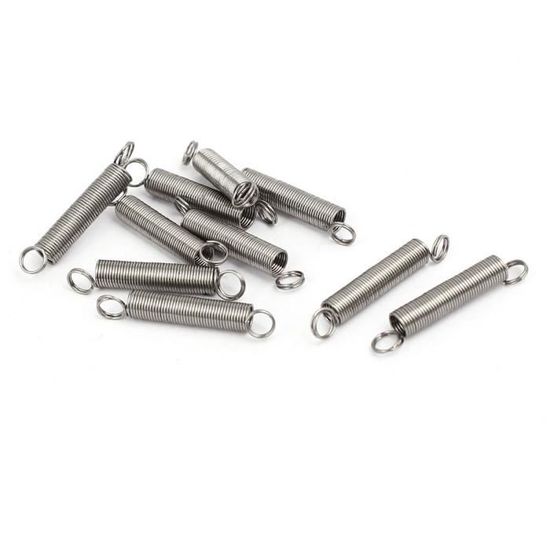 0,4mmx3x12mm Acier inox 304 crochet double Petit ressort tension