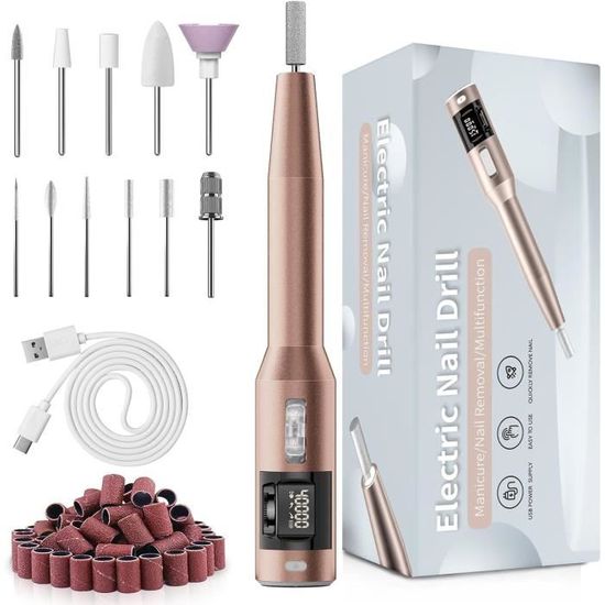 Kit De Perceuse Manucure/pédicure électrique Rechargeable USB - CBase - Neuf