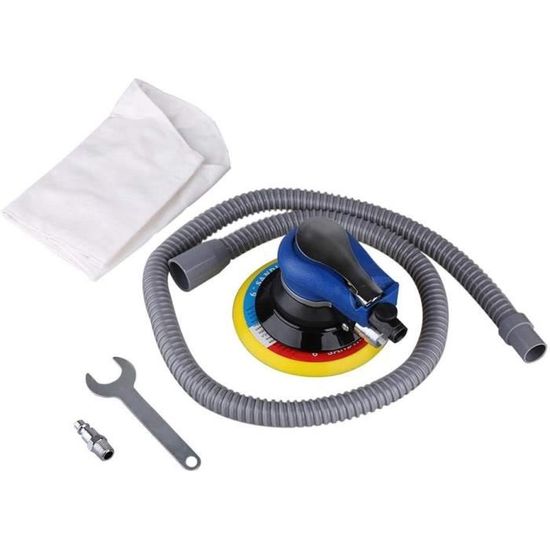 Ponceuse Orbitale Double Action 6″ Pneumatique – Outil De Carrosserie Rouge
