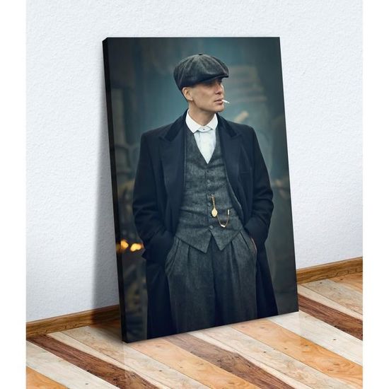 Poster Peaky Blinders Thomas Shelby - Déco Murale Toile 30x45 Cm, Style Sans Cadre, Salon Chambre