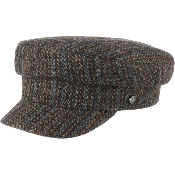 Lierys Casquette Capri Harris Tweed Homme - Laine Italienne Hiver Automne