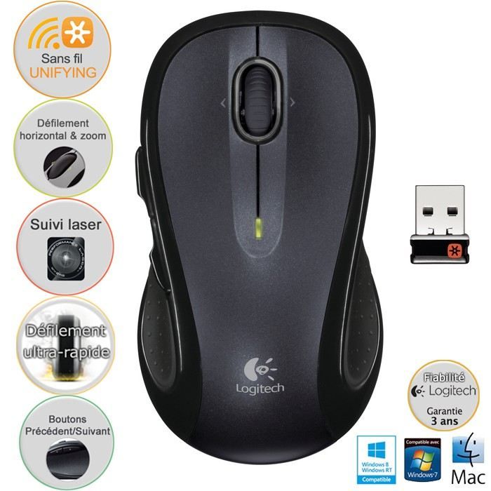 Souris Ergonomique - Sans fil - LOGITECH -ERGO M575 - Trackball - Blanc  Logitech