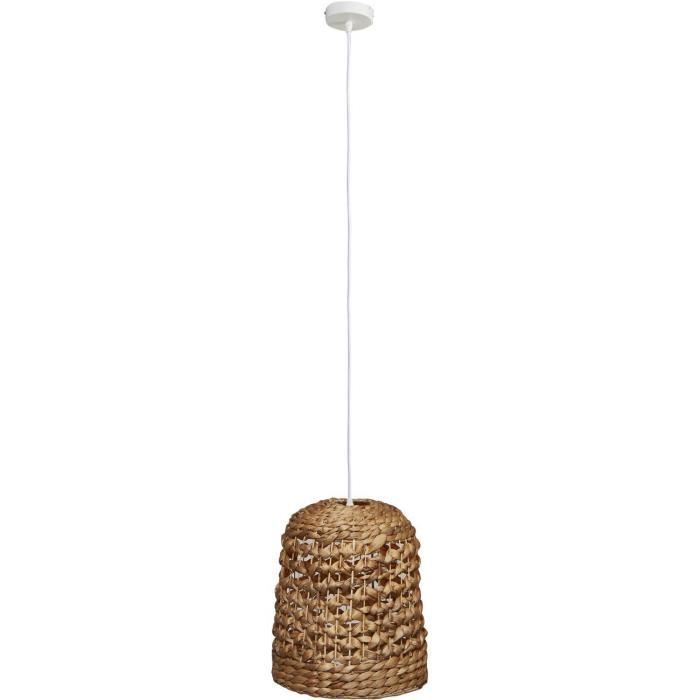 Suspension CALICO Beige - abat jour bamboo