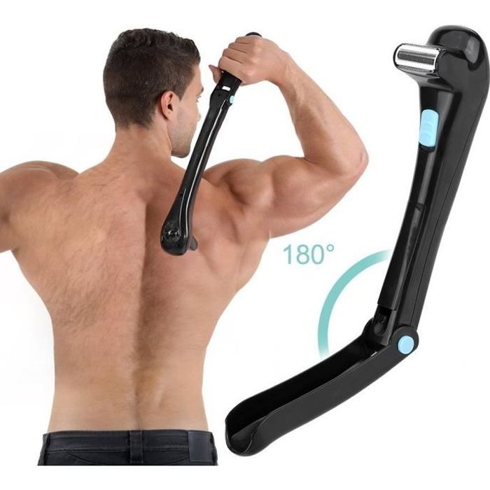 Rasoir Electrique pour Dos sans Fil Outil d'Epilation pour Tondeuse à Cheveux
