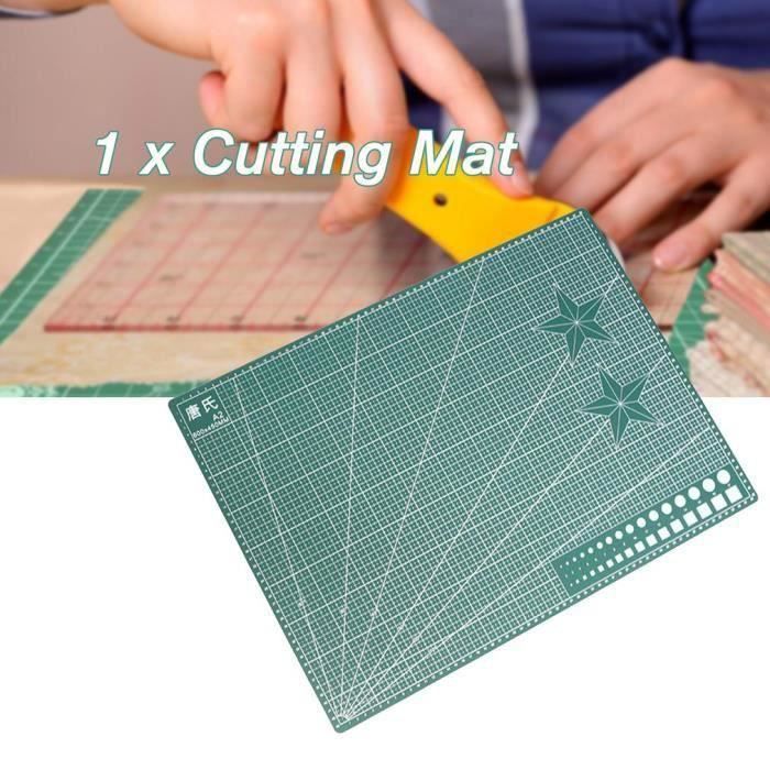 Matte de découpe PVC A2 Type 60x45cm, Tapis De Découpe pour Patchwork Double Imprimé Auto Guérison