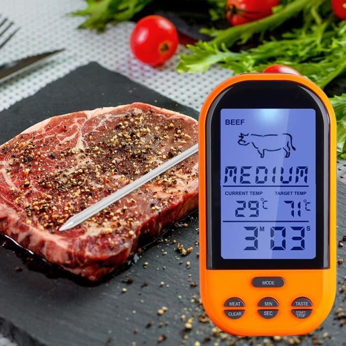 Thermomètre numérique à distance sans fil pour thermomètre à cuisson