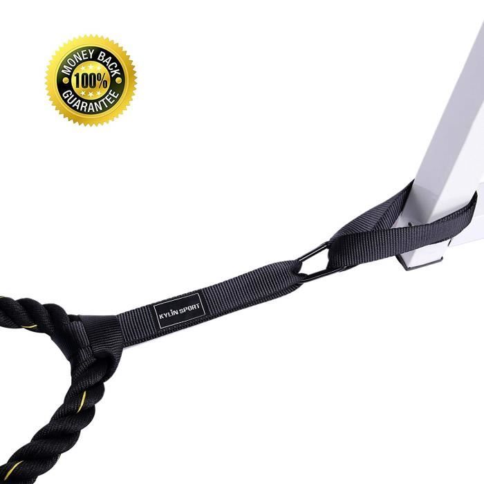 KYLIN SPORT Corde de Bataille 9m/12m/15m Corde d'entraînement Corde de Fitness Bataille Ondulatoire pour la Musculation Formation