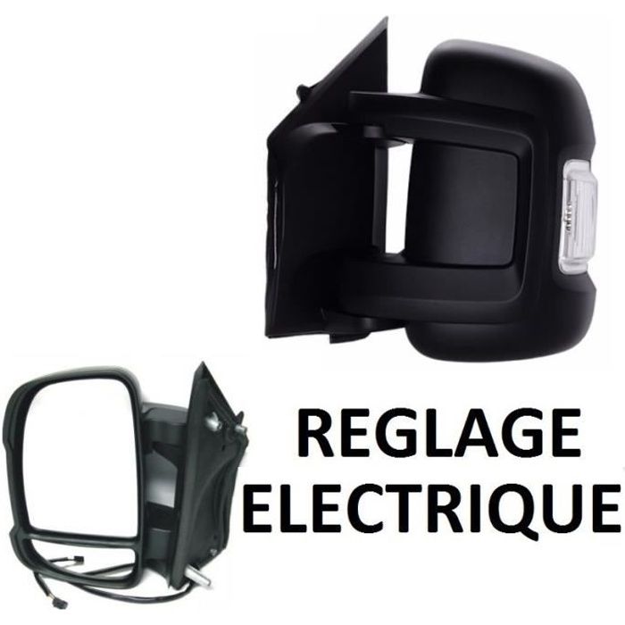 RETROVISEUR GAUCHE CONDUCTEUR BRAS COURT PEUGEOT BOXER 2 / CITROEN JUMPER 2 / FIAT DUCATO 3