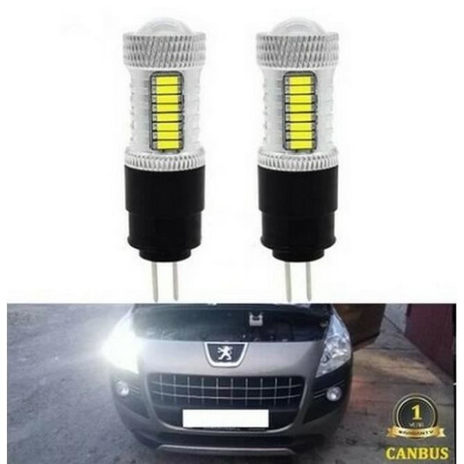 Ampoules HP24W feux de jour leds Blanc 6000K pour Peugeot 3008 et Citroen C5