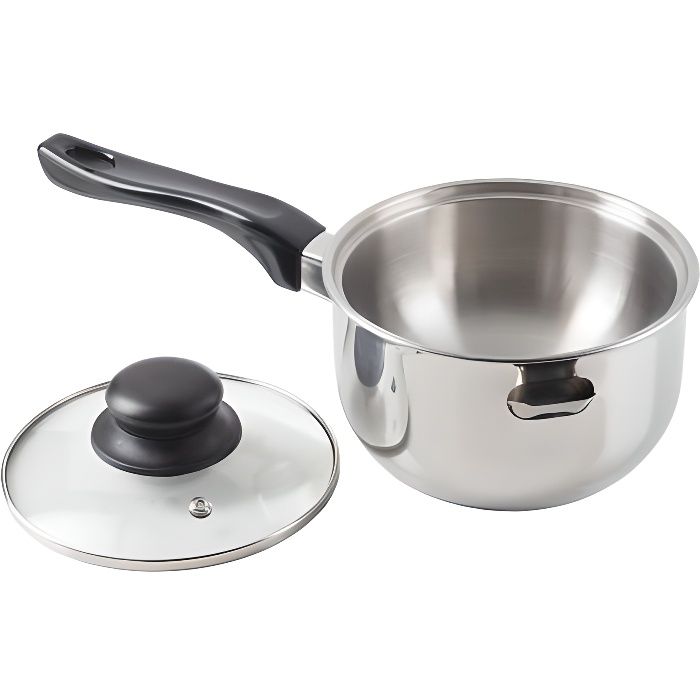 Casserole bain marie couvercle