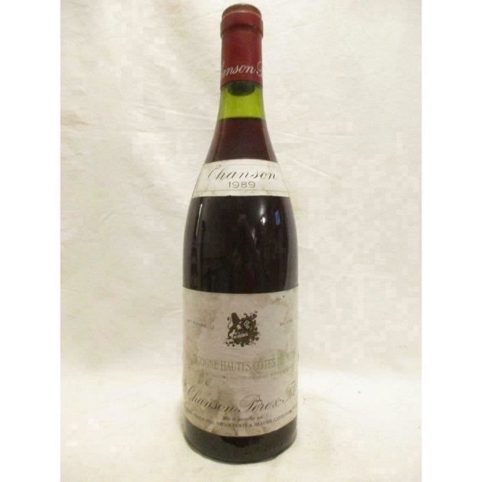 hautes côtes de nuits chanson père et fils rouge 1989 - bourgogne