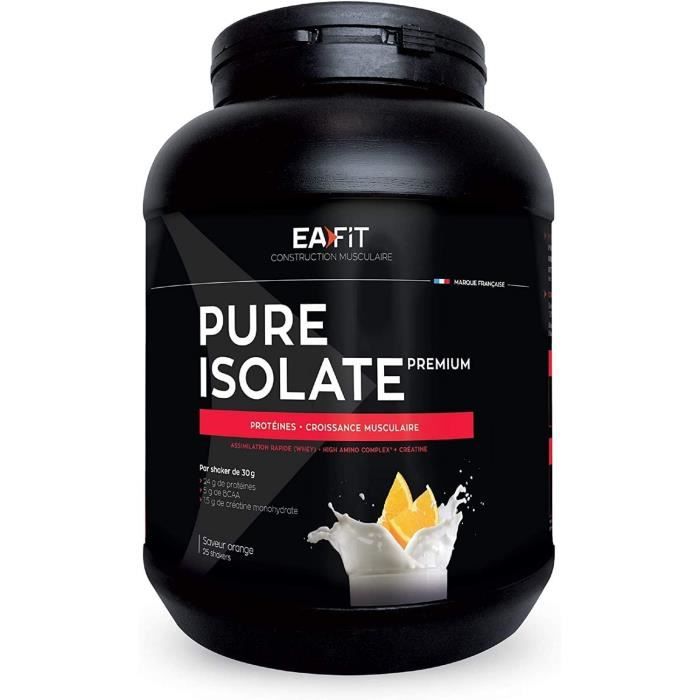 EAFIT Pure Isolate Premium Protéine Whey Orange 750 g72