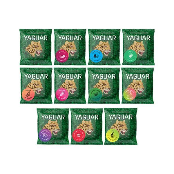 Yerba Mate Yaguar Set Pack d'échantillons 11 x 50 g