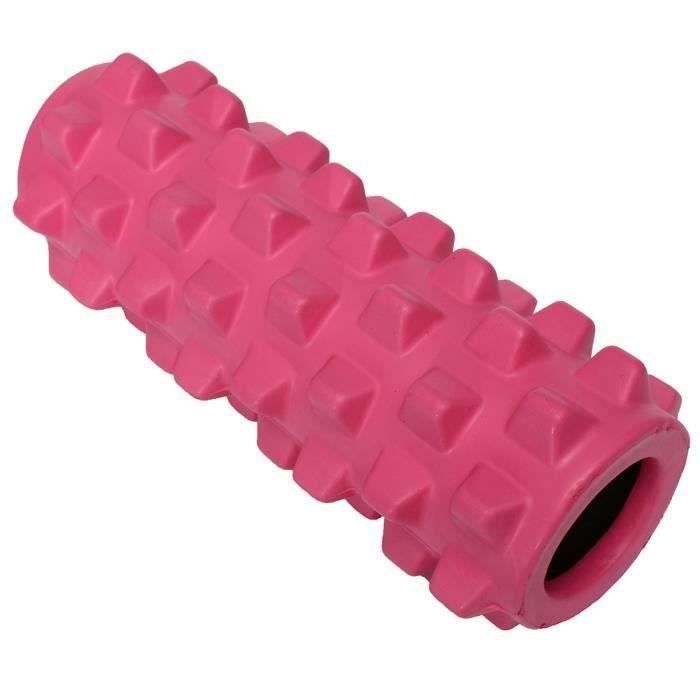 TEMPSA 1Pcs Rouleau Massage Mousse Colonne Pilates Yoga Fitness Sport Physio GYM 30x13cm EVA Rose