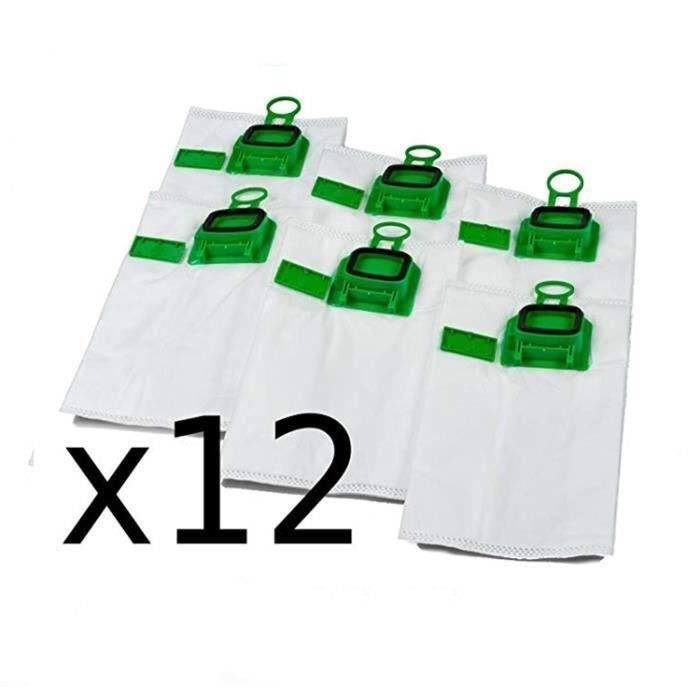 Ywei Paquet de conservation 2 x 6 sacs aspirateur pour Vorwerk Kobold VK 140 Premium et VK 150