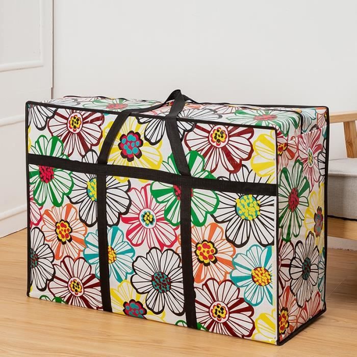 Housse de rangement,Non tissé tissu sacs de rangement couette couverture vêtements organisateur doudoune - Type S-XL (78X55X24cm)