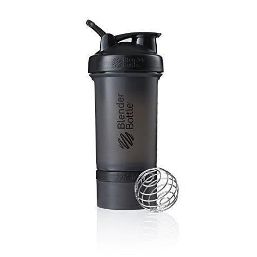 BlenderBottle Tasse à shaker ProStak avec 2 récipients 650 ml Noir