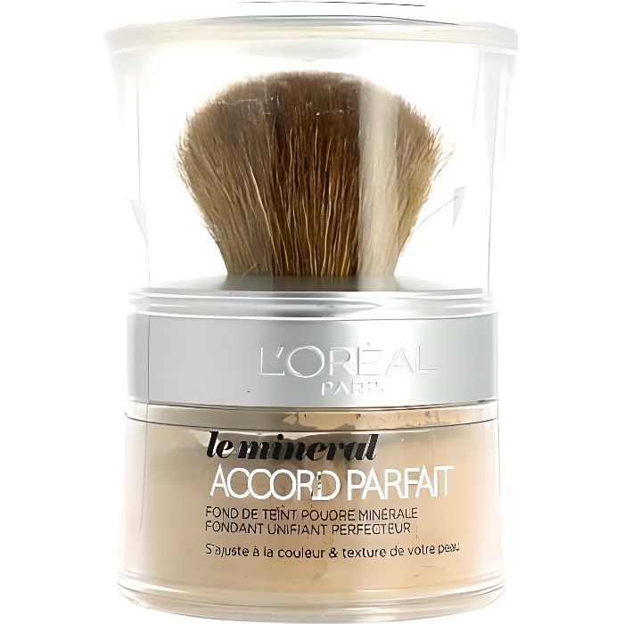 Poudre Le minéral Accord Parfait L'Oréal N6 miel éclat
