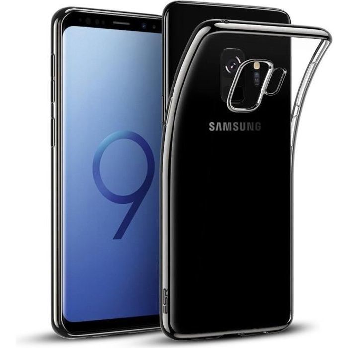 Housse Etui Coque Samsung Galaxy S9 Transparente [Liquid Crystal] Gel Silicone TPU Souple Bumper Anti-Scratch Protection-Transparent