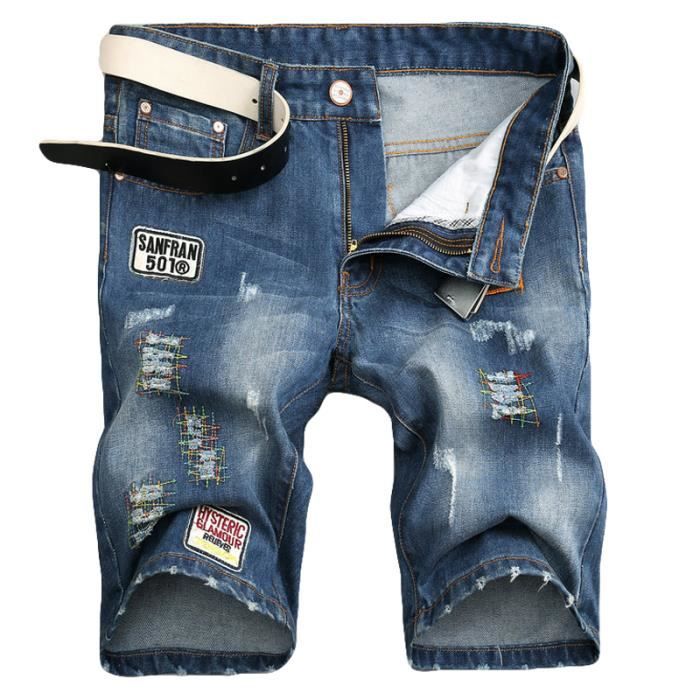 Short Homme Short en jean Short de mode