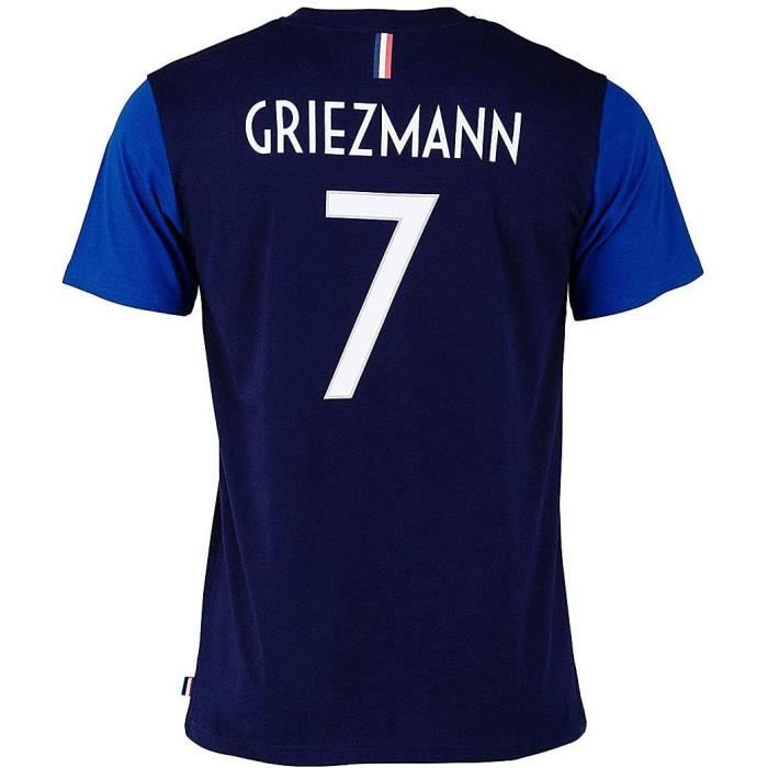 Tee-Shirt Equipe De France FFF Enfant GRIEZMAN N°7 Licence Officielle Bleu