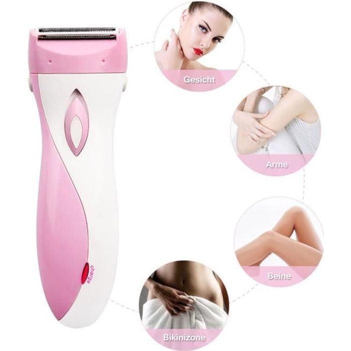 REMYCOO® Rasoir Femme Rechargeable Raser des Poils de Corps -Rapide &Pratique Rechargeable Retirer Aisselle Tondeuse