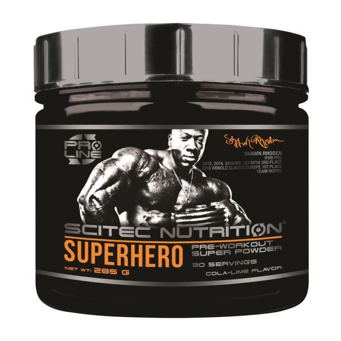 SUPERHERO 285g Cola Citron Vert Scitec Nutrition