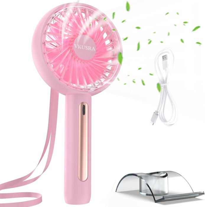 Mini Ventilateur Portable, USB Ventilateur Rechargeable, Petit Ventilateur de Poche 5 Vitesses Avec Base, Silencieux Ventilateur à Main Pliable Pour | Leroy Merlin Mini Ventilateur Portable, USB Ventilateur Rechargeable, Petit Ventilateur de Poche 5 Vitesses Avec Base, Silencieux Ventilateur à Main Pliable Pour | Leroy Merlin