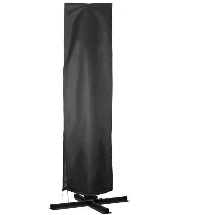 Housse de parasol droite imperméable avec fermeture éclair housse de parasol protection UV coupe-vent