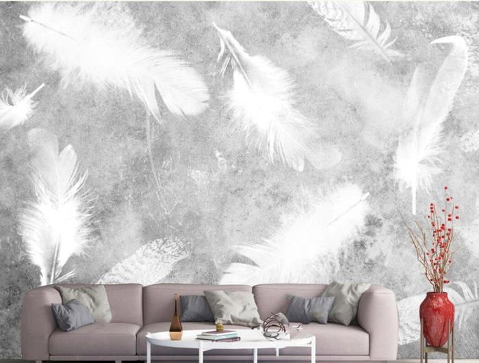 Papier Peint Panoramique Soie Sur Mesure 3D Motif Chinois Paysage Fond ...