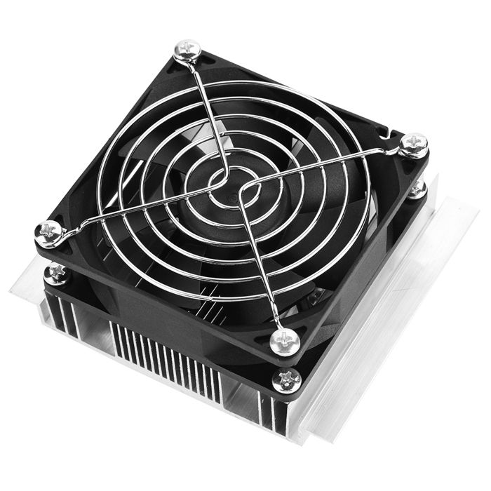 Refroidisseur à plaque froide thermoélectrique Peltier pour réfrigération à semi-conducteur 12 V avec ventilateur