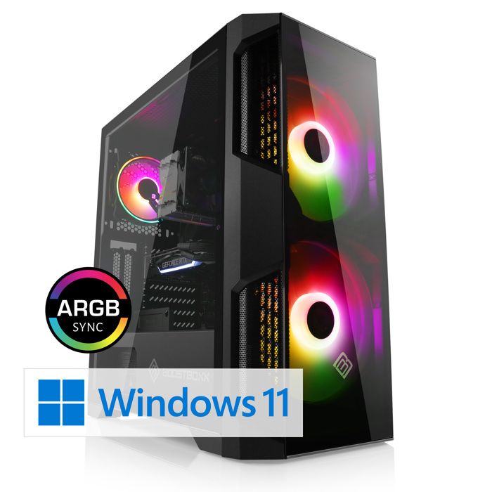PC Gaming CSL Computer M11010H AMD Ryzen 5 GeForce RTX 4060 RAM SSD