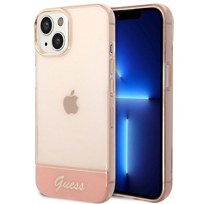 Guess Translucide Coque pour iPhone 14 Plus