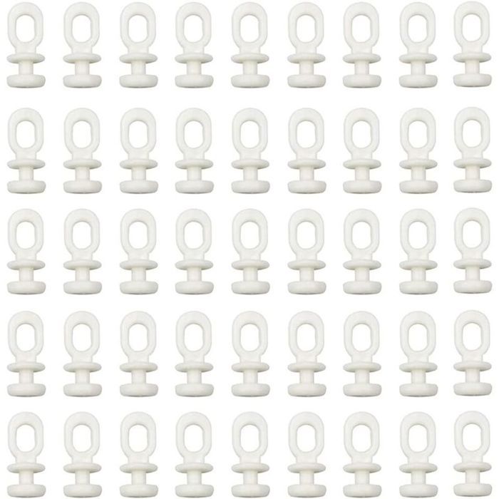100 Glisseurs Pour Rail Rideaux Crochet Rideau En Plastique Avec 6 100 Glisseurs Pour Rail Rideaux Crochet Rideau En Plastique Avec 6