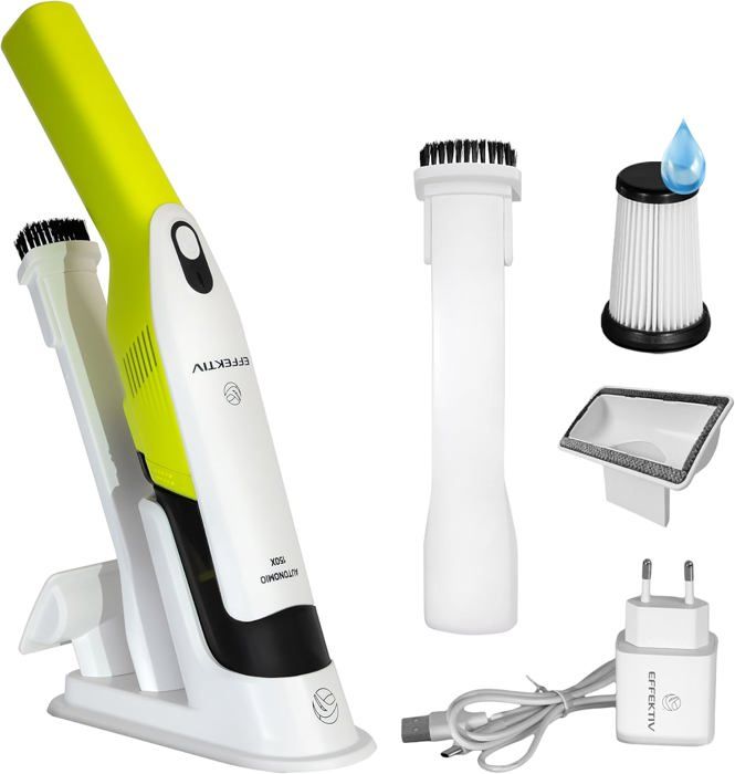 Mini Aspirateur à Main Sans Fil 15000PA - 2 En 1 Aspirateur Et Souffleur - 120W, Filtre HEPA, Pour Voiture Et Maison - 2