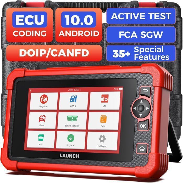 LAUNCH X431 CRP919X Scanner OBD2 Valise Diagnostic Auto Outil de Diagnostic Bi-directionnel en Français
