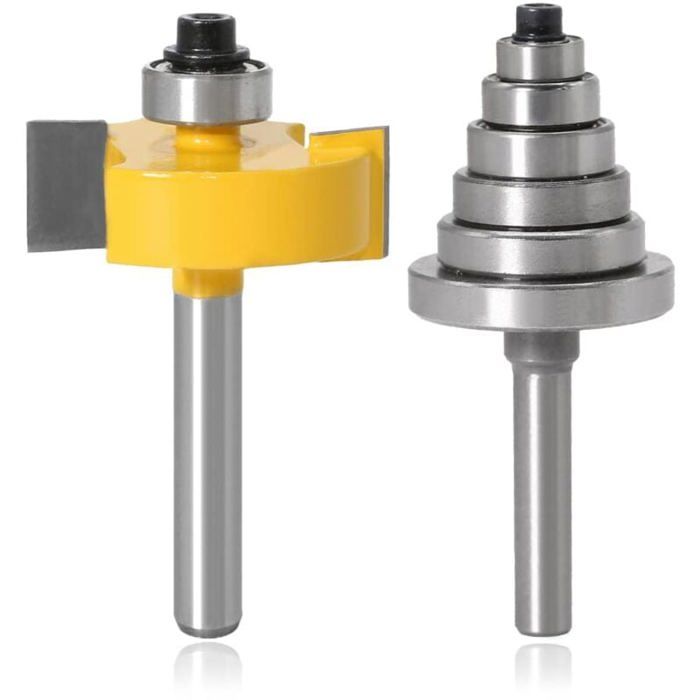 3 PCS Fraise à Rainure En T 8mm - Jeu De Fraises Routeur Pour Bois Et Plastique, Outils De Menuiserie Précis