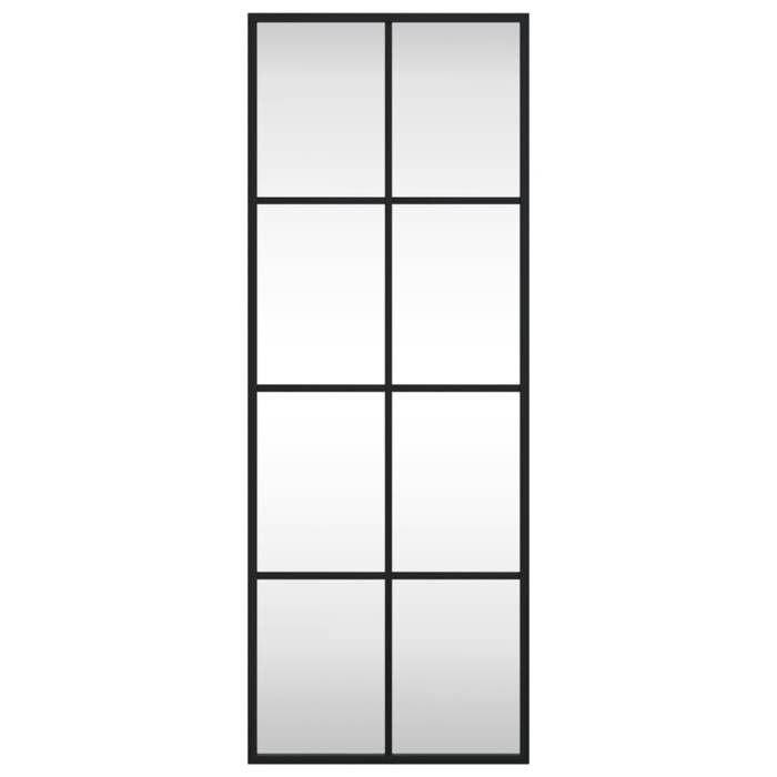 Meilleures Miroir mural miroir déco pour salle de bain salon chambre ou dressing noir 30x80 cm rectangulaire fer - shop32775852