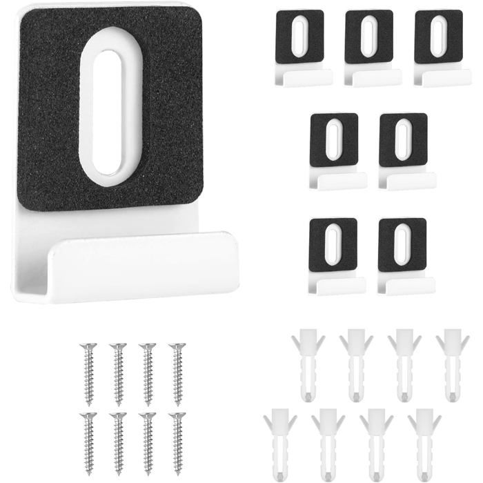 Support de miroir blanc en bois pour pied de miroir de sol