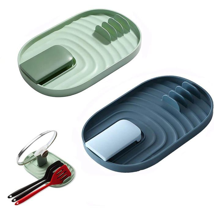 Lot De 2 Repose-cuillères, Porte-louche à Spatule En Acier Inoxydable Pour Cuisini Re Poign Es Robustes Et Bonnes La Cuisine Louche Spatule Brosse Autre