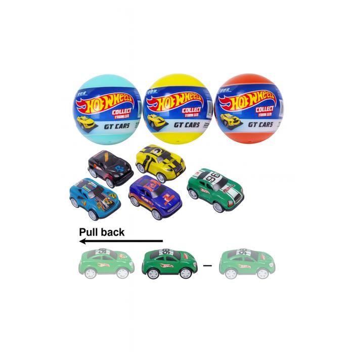 Hot Wheels – Œuf Surprise GT Cars avec Mini Voiture à Collectionner pour Enfants