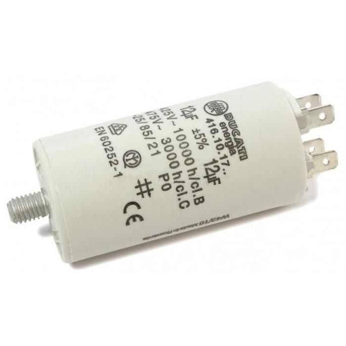 Motorkondensator 30 µF / 450 V – 40x92 Mm, ±5% Toleranz, Mit Kabelschuhen Für Einphasige Elektromotoren