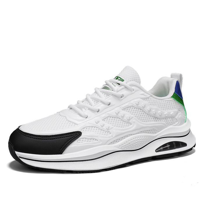 INSFITY Basket Homme en Maille Respirant Casual Printemps Ete FashionNoir Blanc