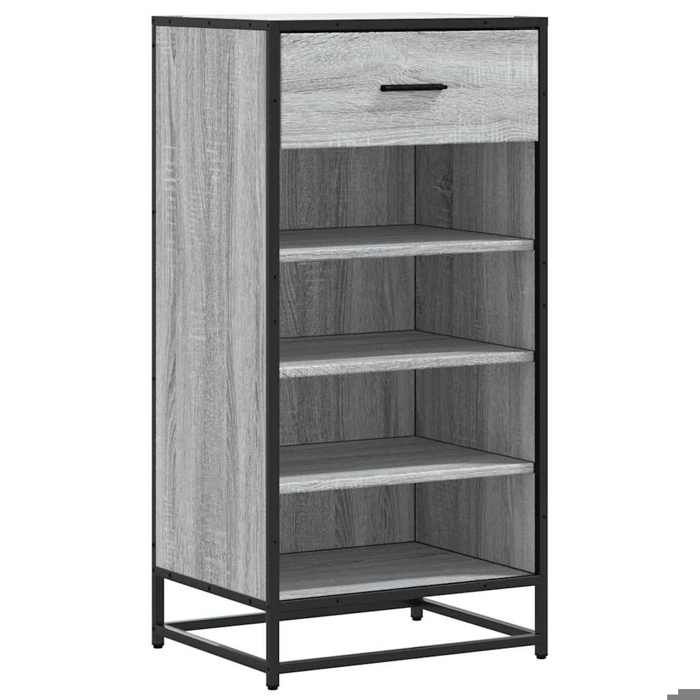Étagère à chaussures bois ingénierie - vidaXL - bois dingénierie - gris - 48 x 38 x 97 5 cm 793aho85t