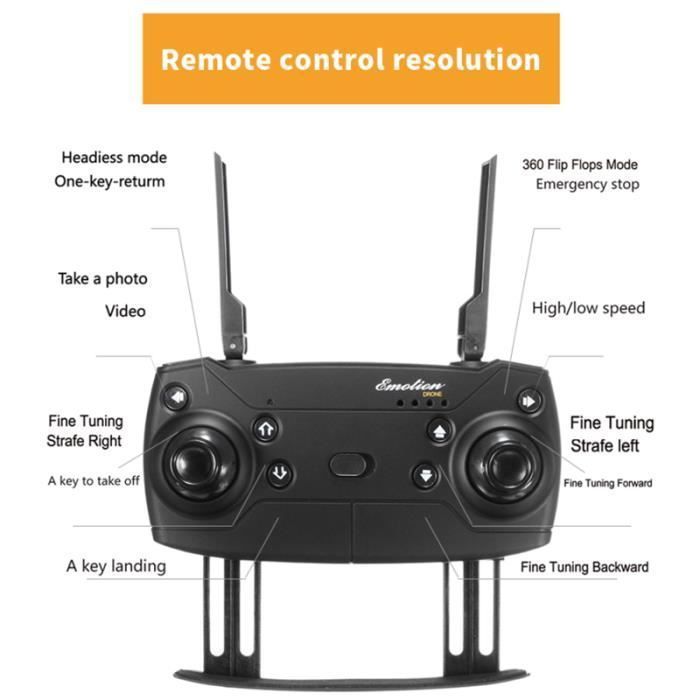 Eachine e58 wifi fpv rc drone 2mp - FAMICAM - 720p caméra 2 batteries kit quadcopter rtf jouet cadeau noël