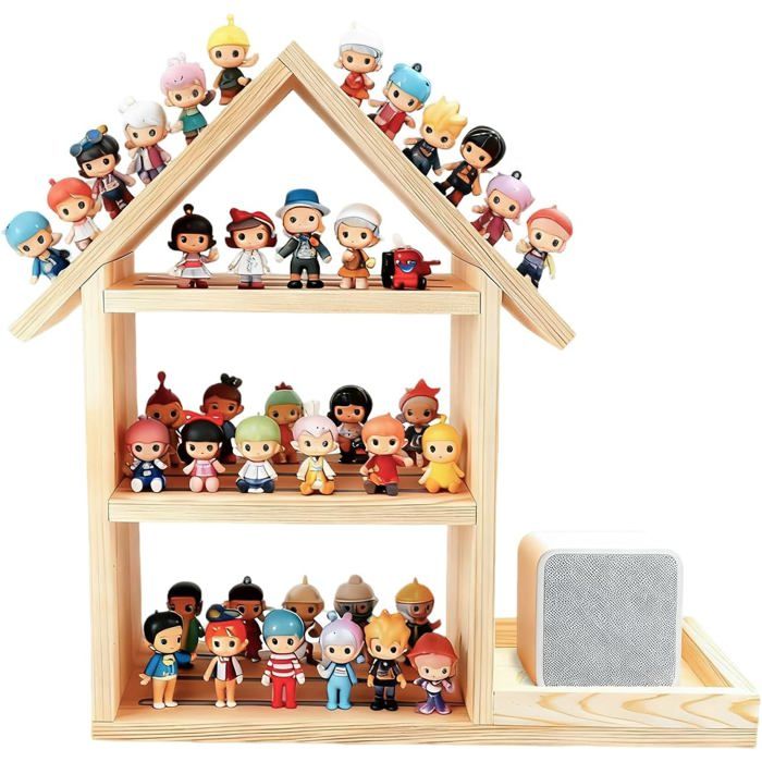 Étagère Magnétique Pour Figurines To-Nies Étagère Murale Pour To-Niebox En Forme De Maison JusquÀ 85 Figurines Étagère Pour[BI249]