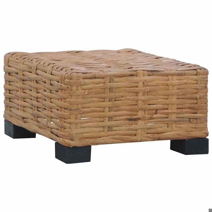 Brun Table basse 47x47x28 cm rotin naturel - Siège de balcon LV59762