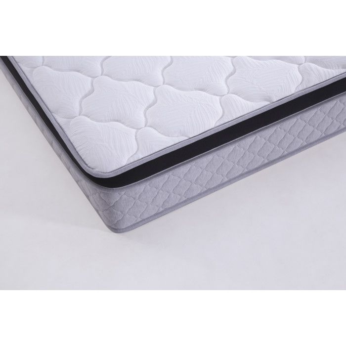 Matelas à ressorts – 160 x 200 cm – 25 cm – Blanc – H3 – Ergonomique – Livré roulé