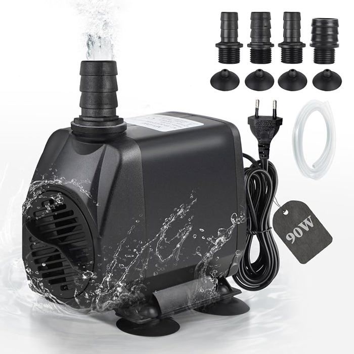 Pompe à Eau Submersible 4500L/H 90W Pompe de Bassinde Filtration et de Fontaine Pompe Pompe À Eau 4500l/H 90w POMPE A EAU AQUARIUM