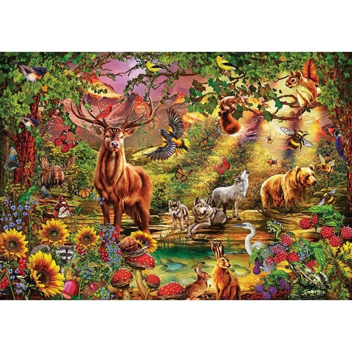 Puzzle 1000 pièces - En forêt - Puzzle 1000 pièces